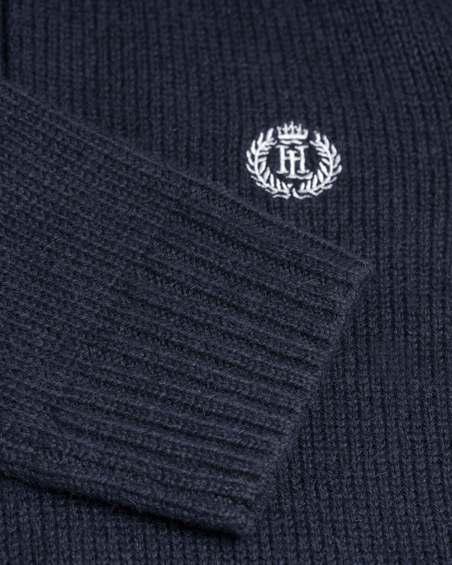 Homme | Pulls Et Tricots | Henri-Lloyd | Henri Lloyd Hove Regular Half Button Knit Sweater Navy
