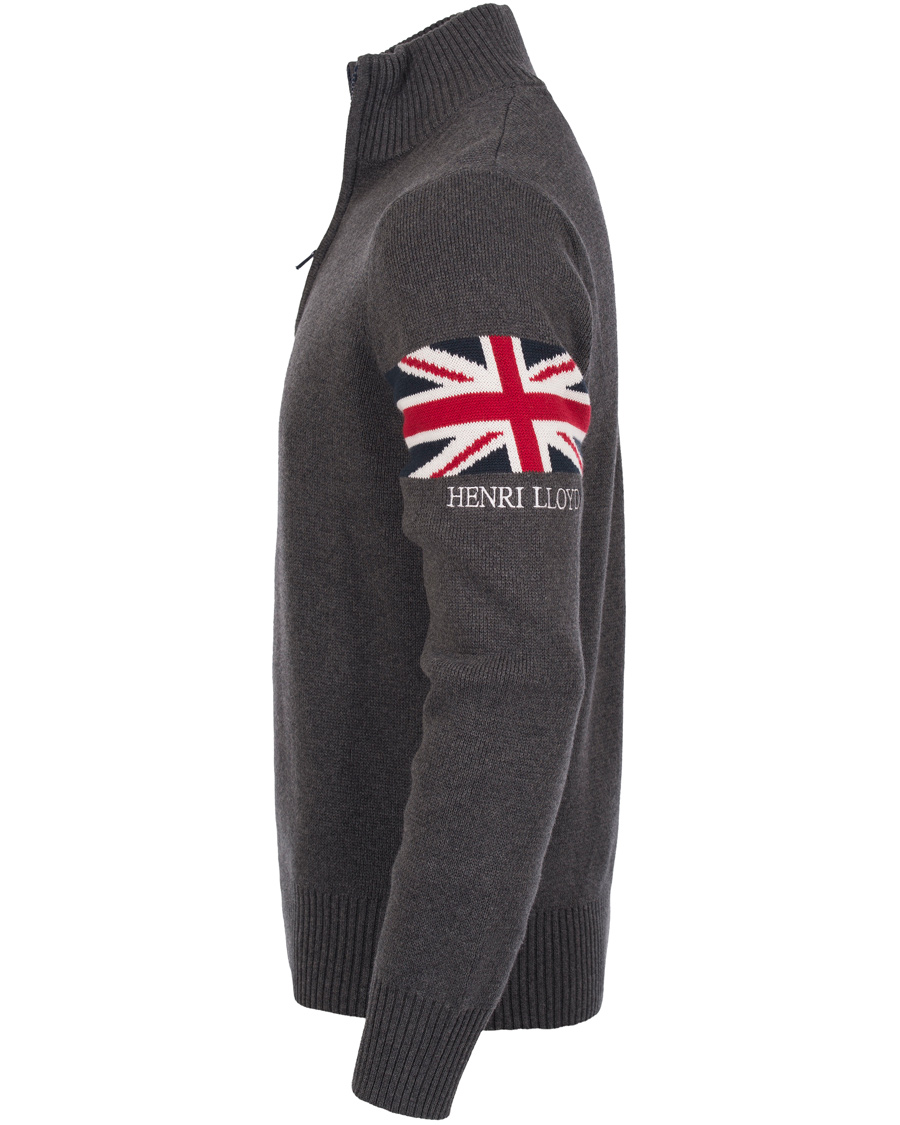 Homme | Pulls Et Tricots | Henri-Lloyd | Henri Lloyd Arley Regular Half Zip Knit Sweater Graphite