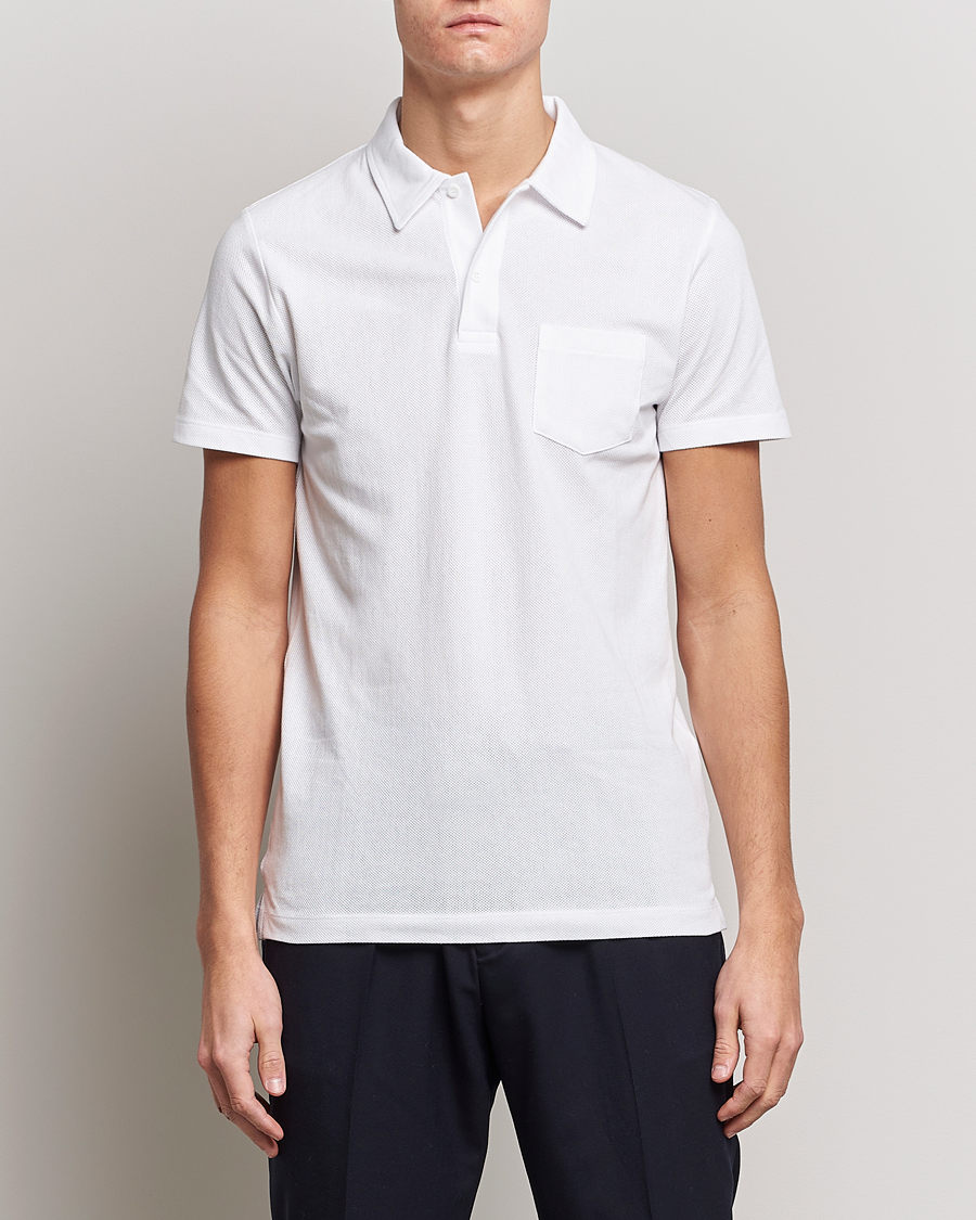 Homme |  | Sunspel | Riviera Polo Shirt White