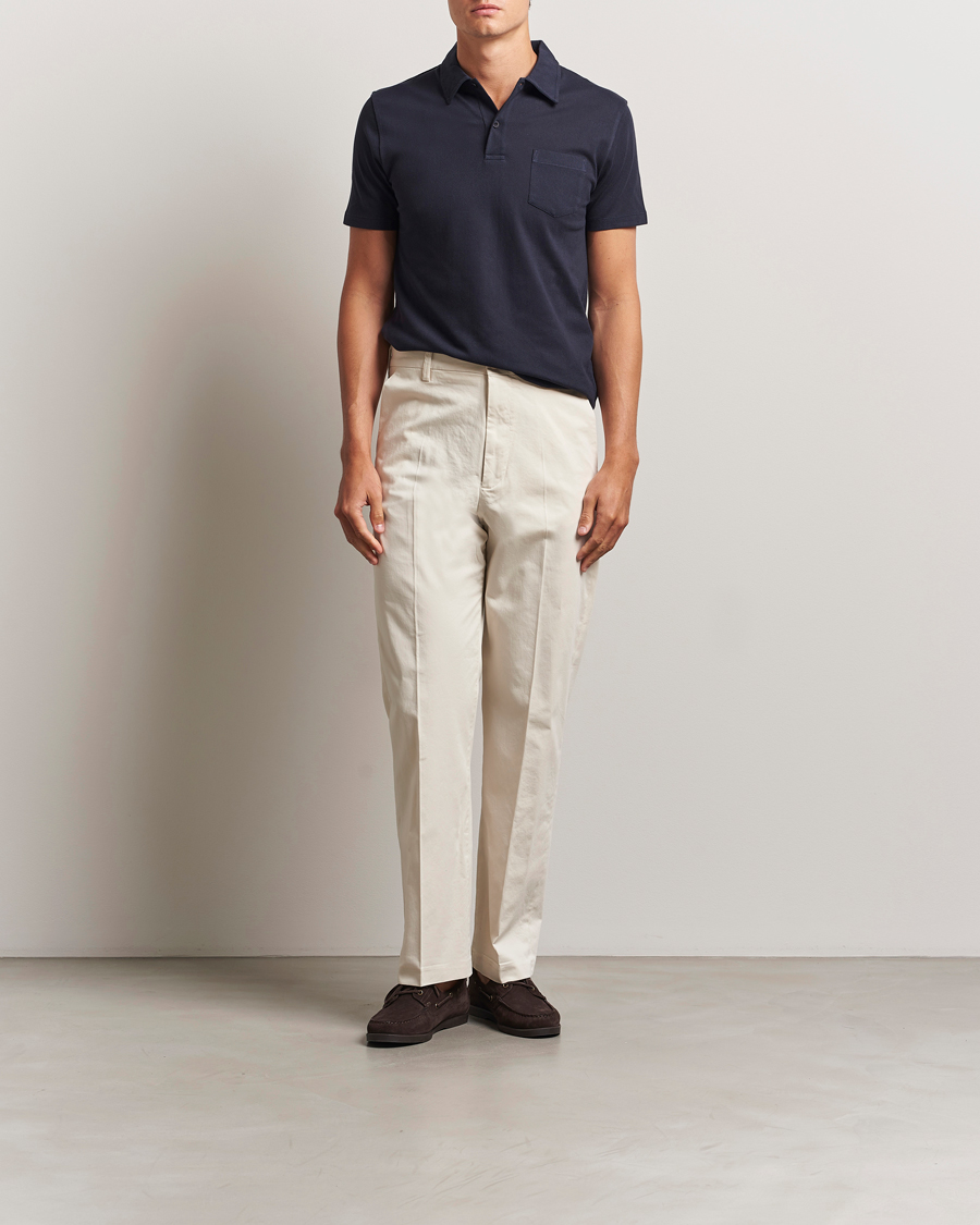Homme | Polos | Sunspel | Riviera Polo Shirt Navy