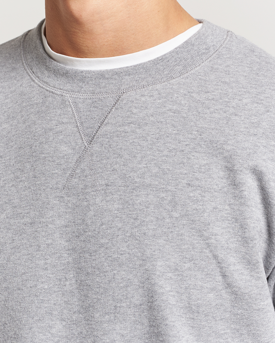 Homme | Pulls Et Tricots | Sunspel | Loopback Sweatshirt Grey Melange