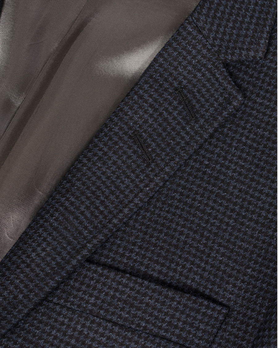 Homme | Blazers | Tiger of Sweden | Nedvin Houndstooth Blazer Sky Captain Navy