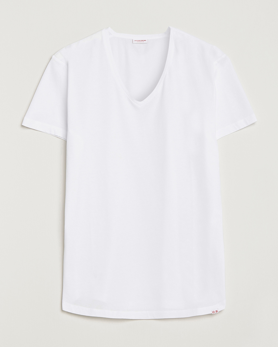 Homme | T-shirts | Orlebar Brown | OB V-Neck Tee White