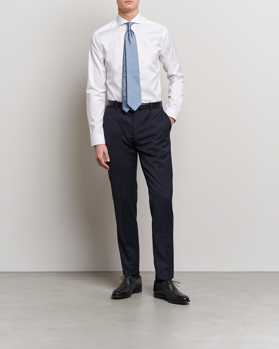 Homme |  | Eton | Super Slim Fit Shirt Cutaway White