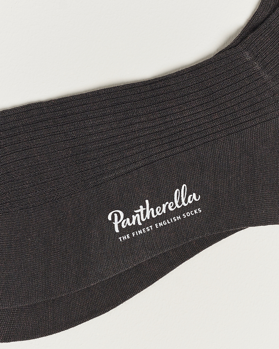 Homme |  | Pantherella | Naish Merino/Nylon Sock Chocolate