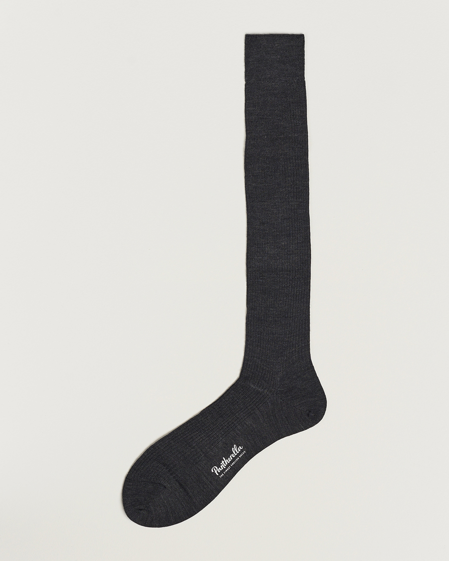 Homme | Sous-Vêtements Et Chaussettes | Pantherella | Naish Long Merino/Nylon Sock Charcoal