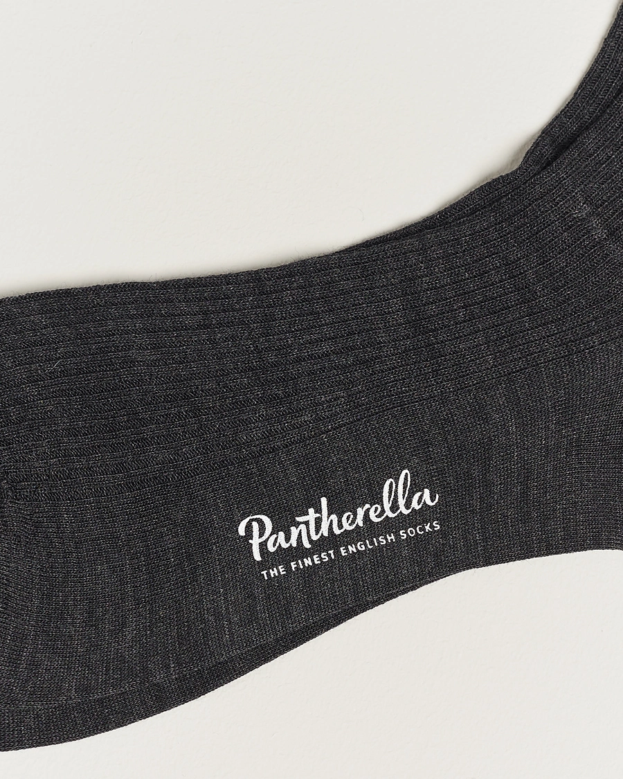 Homme | Pantherella | Pantherella | Naish Long Merino/Nylon Sock Charcoal