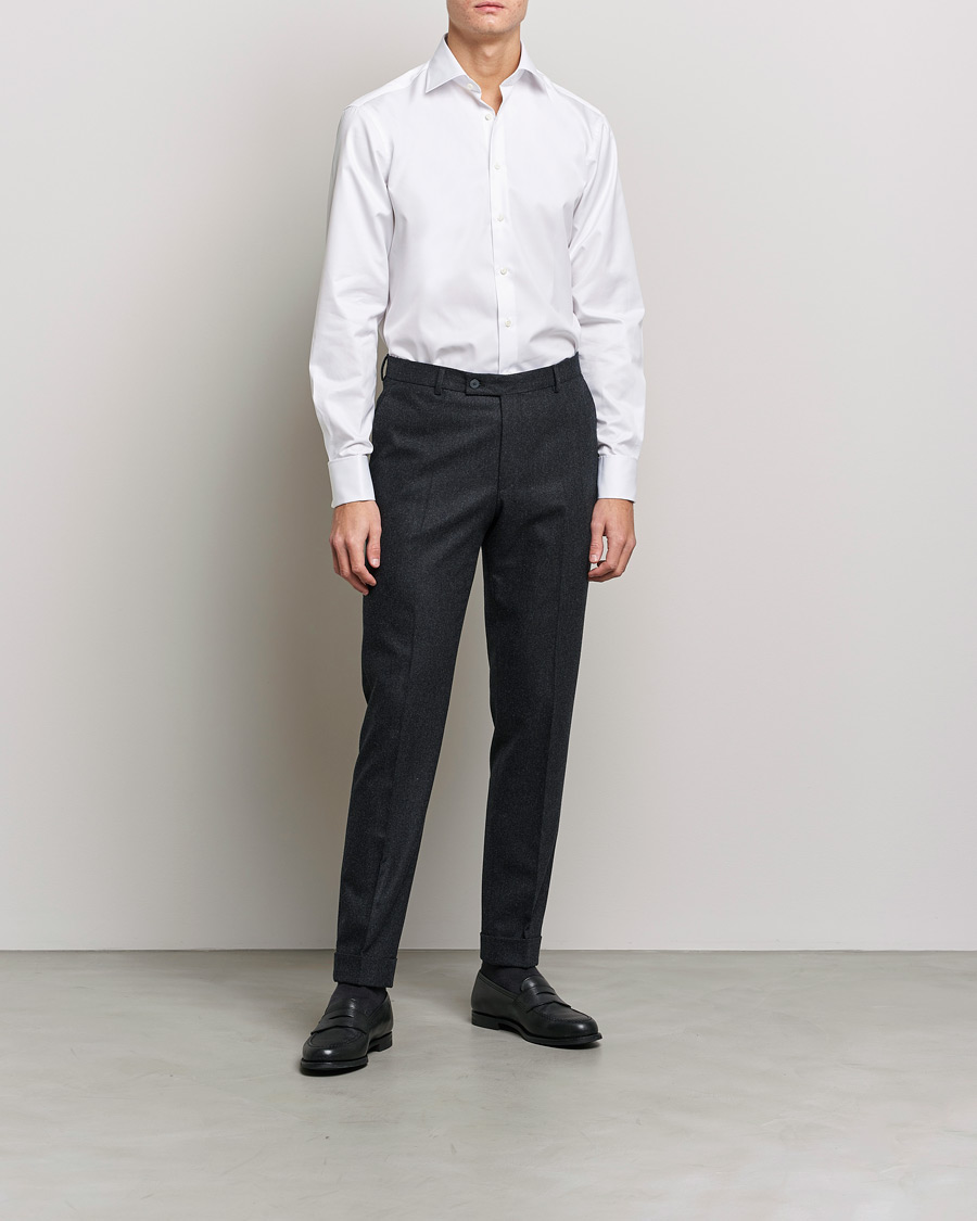 Homme | Sections | Stenströms | Fitted Body Double Cuff White