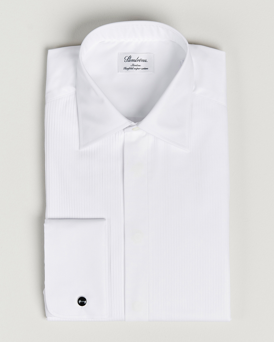 Homme | Chemises | Stenströms | Slimline Smoking Shirt White