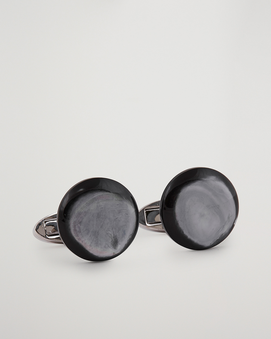 Homme | Boutons De Manchette | Stenströms | Mother of Pearl Cufflink Grey