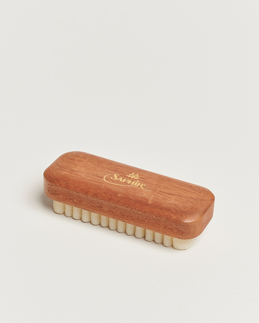 Homme | Entretien Des Vêtements | Saphir Medaille d'Or | Crepe Suede Shoe Cleaning Brush Exotic Wood