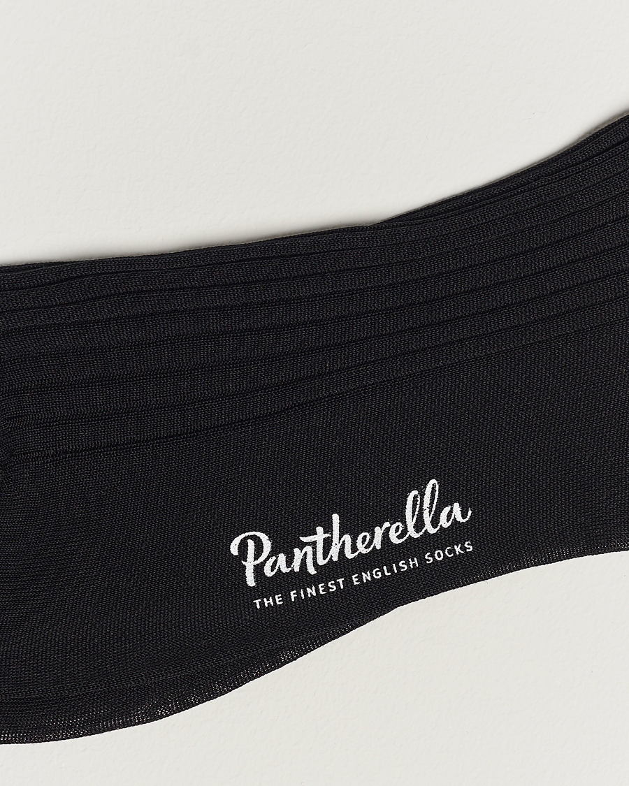 Homme | Sections | Pantherella | Vale Cotton Socks Black