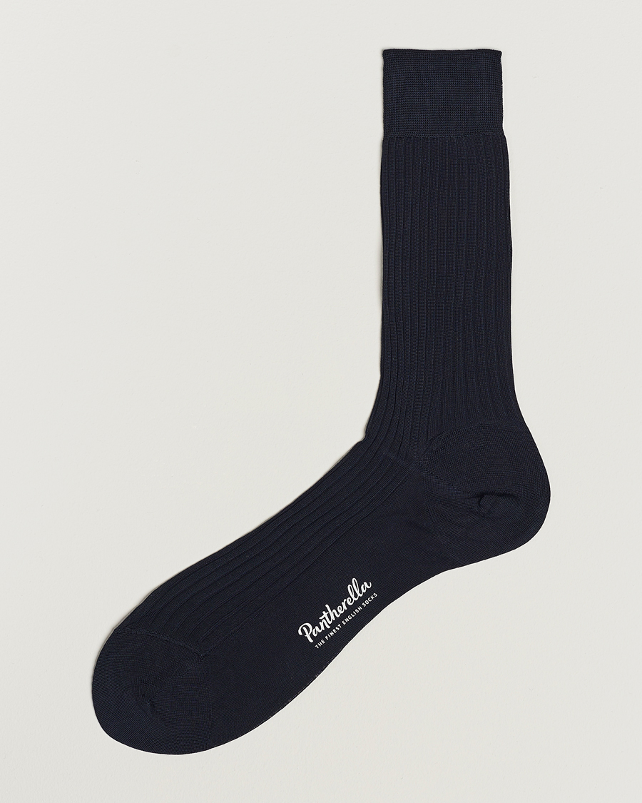Homme | Sous-Vêtements Et Chaussettes | Pantherella | Vale Cotton Socks Navy