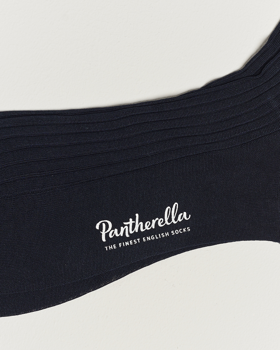 Homme | Chaussettes | Pantherella | Vale Cotton Socks Navy
