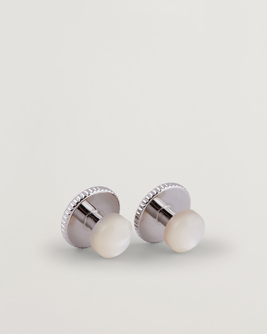 Homme | Stenströms Shirt Studs White | Stenströms | Shirt Studs White