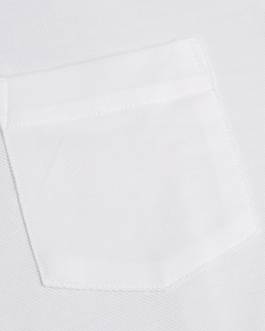 Homme | Chemises | Sunspel | Long Sleeve Pique Shirt White