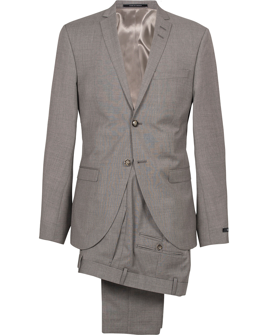 Homme | Costumes | Tiger of Sweden | Jil 100% Wool Suit Light Grey