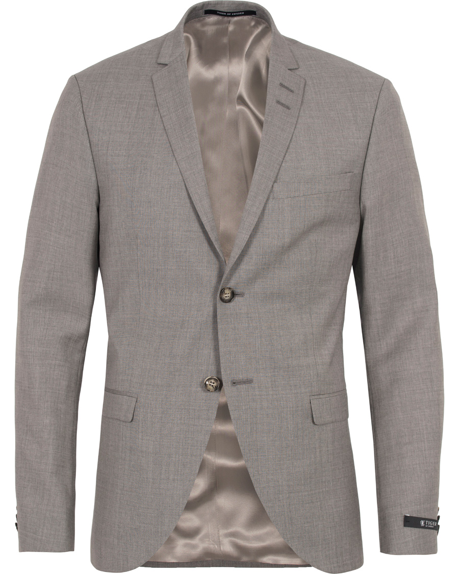 Homme | Costumes | Tiger of Sweden | Jil 100% Wool Suit Light Grey