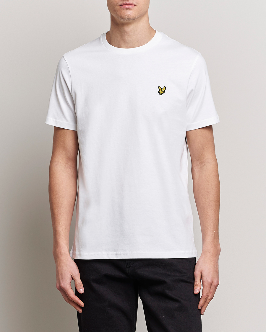 Homme | T-Shirts Blancs | Lyle & Scott | Crew Neck Organic Cotton T-Shirt White