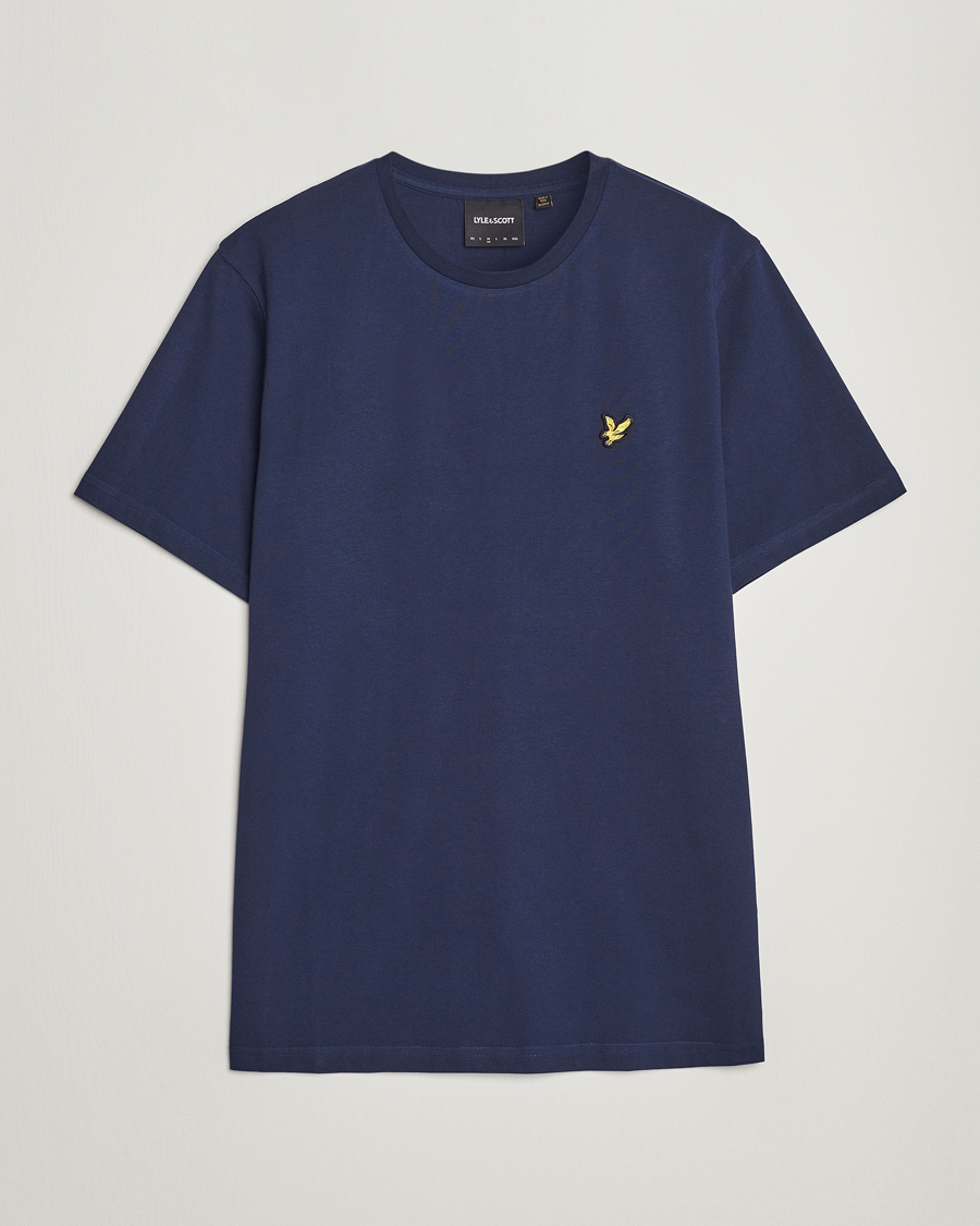 Homme | T-shirts | Lyle & Scott | Crew Neck Organic Cotton T-Shirt Dark Navy