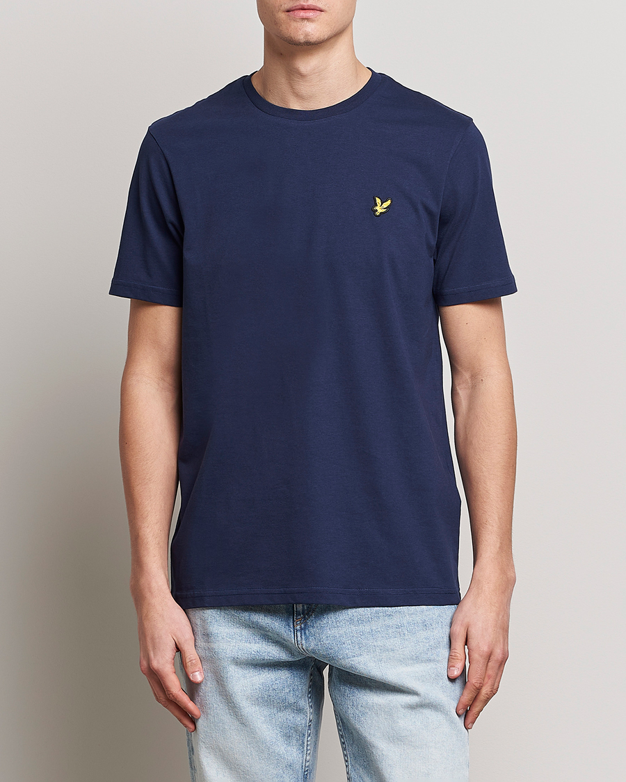 Homme | T-shirts À Manches Courtes | Lyle & Scott | Crew Neck Organic Cotton T-Shirt Dark Navy