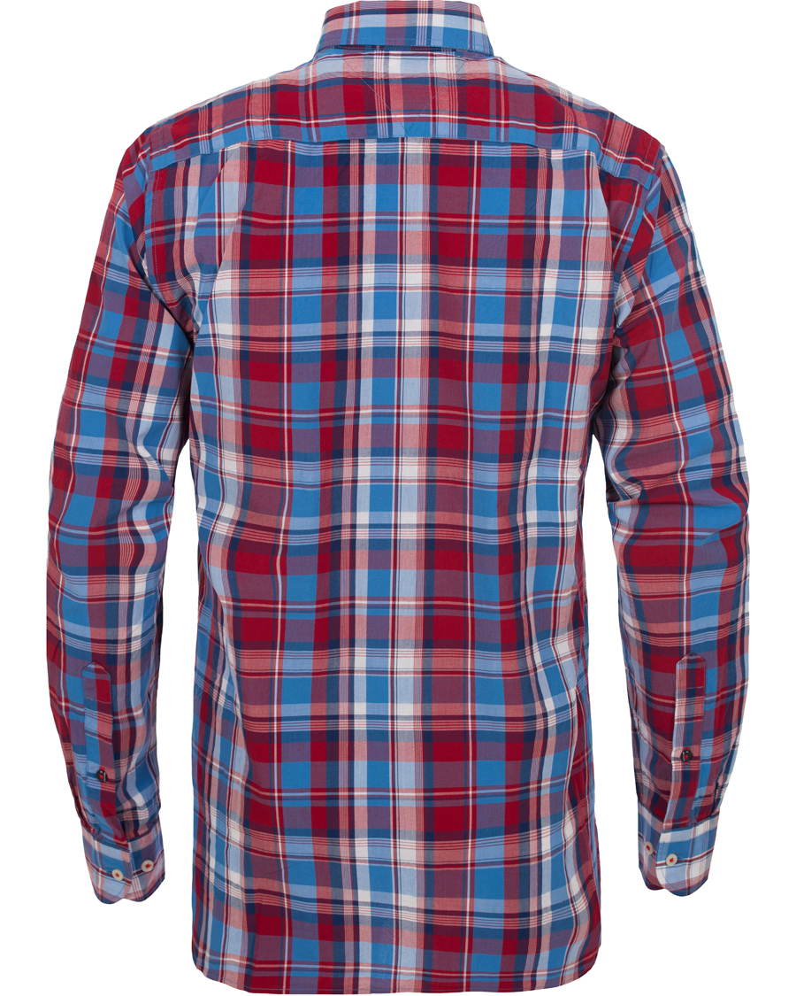 Homme | Chemises | Tommy Hilfiger | New York Fit Demi Check Shirt Chili/Blue