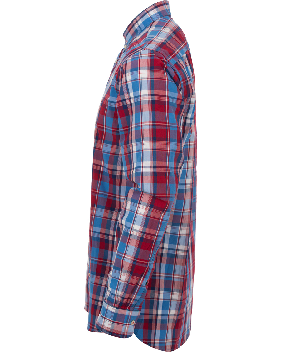 Homme | Chemises | Tommy Hilfiger | New York Fit Demi Check Shirt Chili/Blue