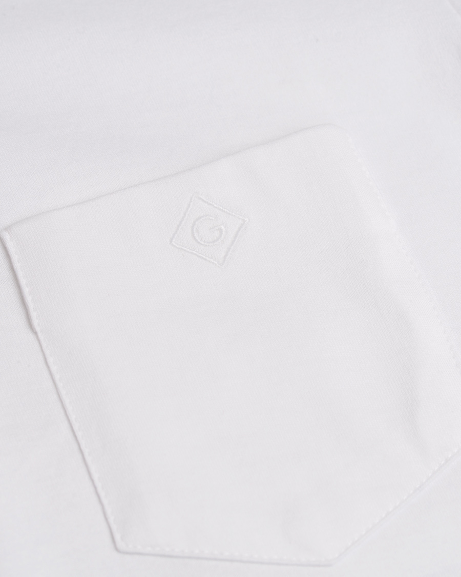 Homme | T-shirts | GANT Diamond G | Pocket Tee White