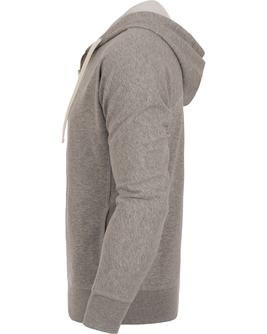 Homme | Pulls Et Tricots | GANT Diamond G | Full Zip Hoodie Light Grey Melange