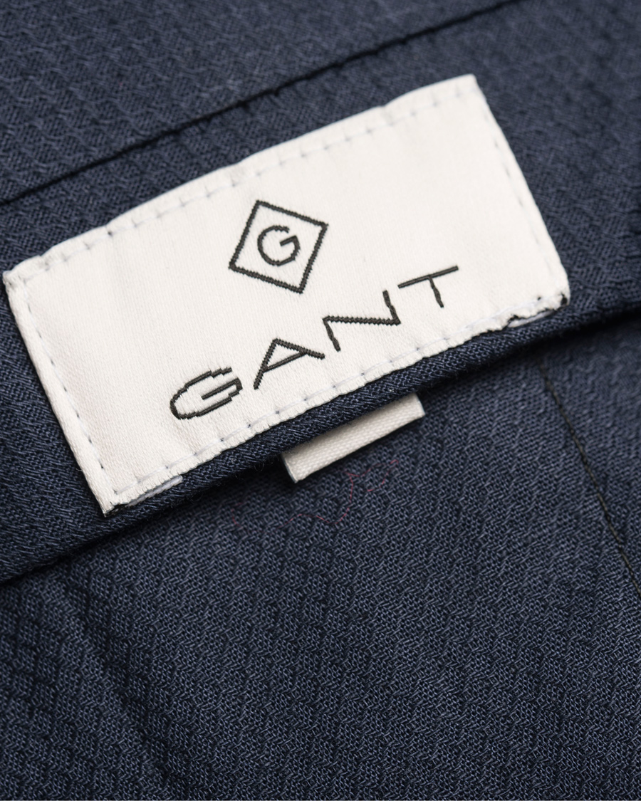 Homme | Pantalons | GANT Diamond G | Tailored Slim Travel Pant Ink