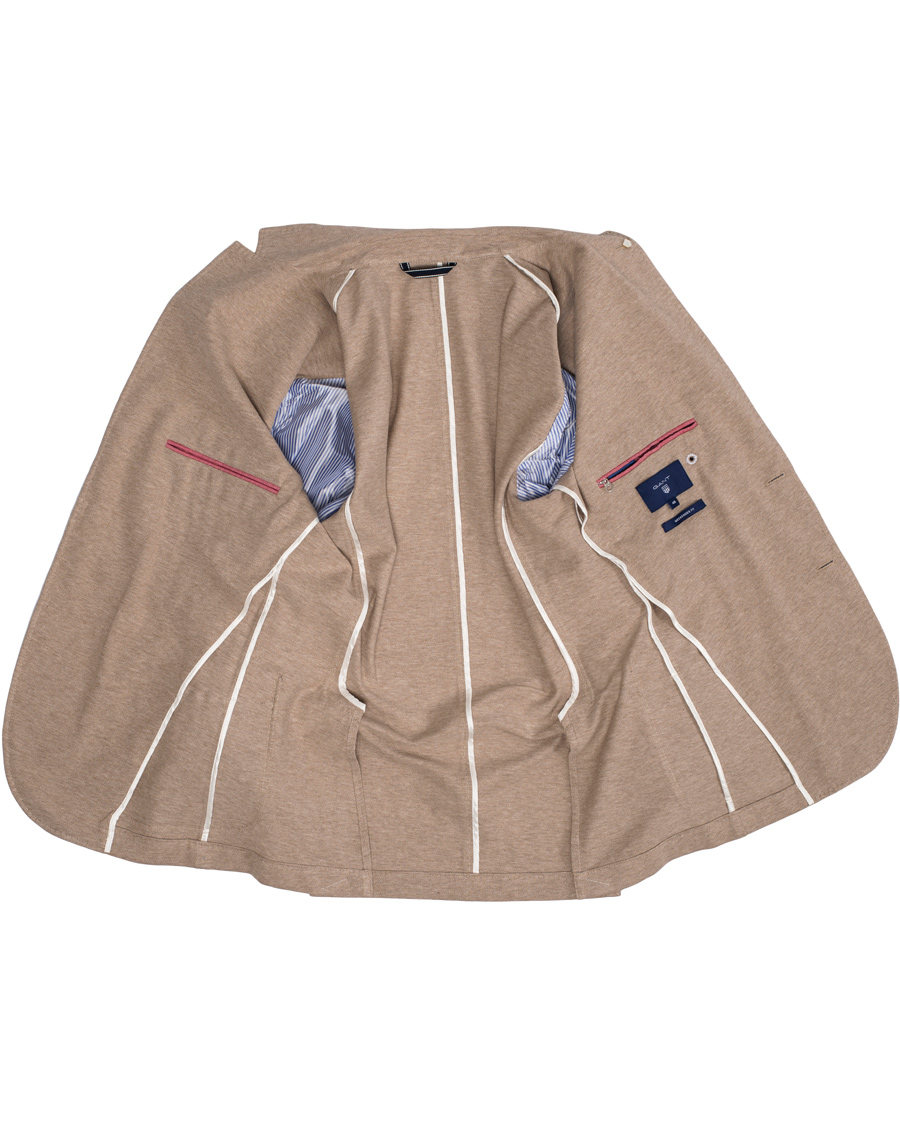 Homme | Blazers | GANT | The Jersey Weekender Fit Blazer Dark Khaki