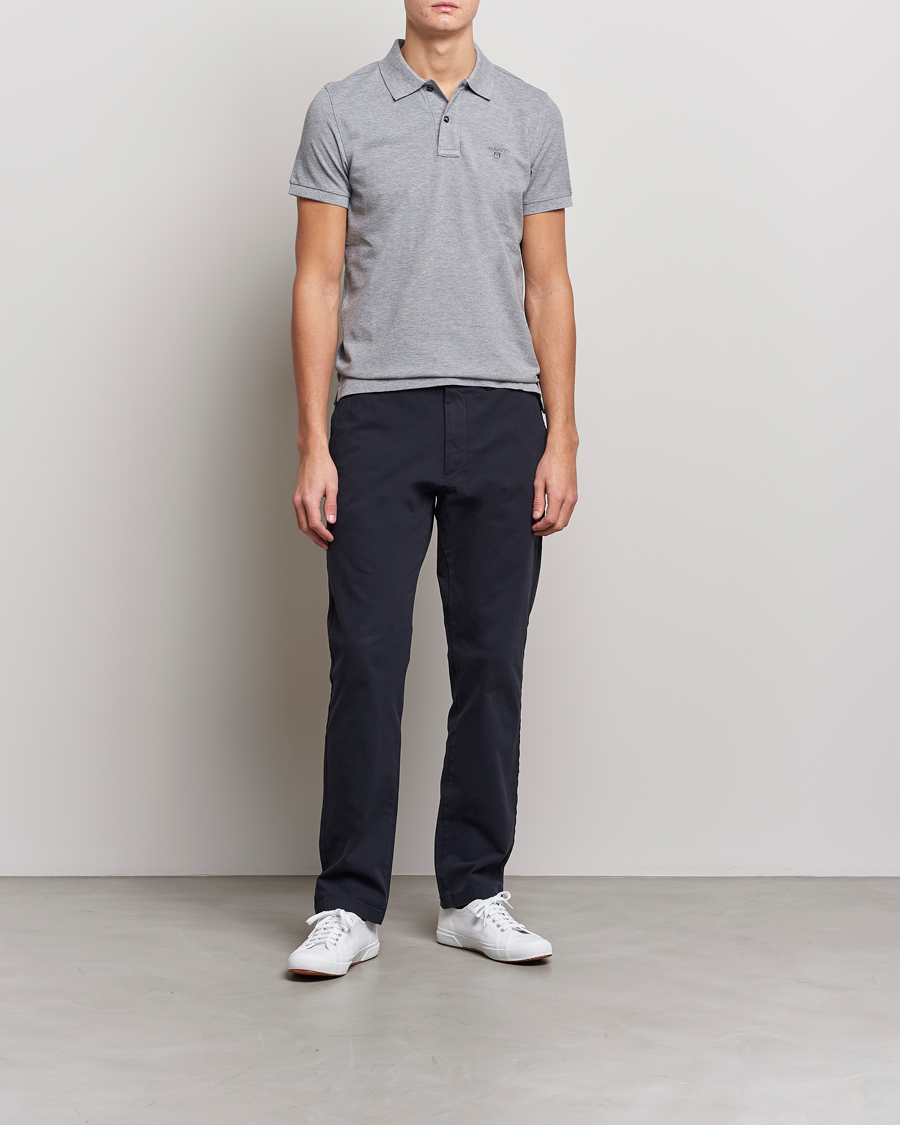 Homme | Polos | GANT | The Original Polo Grey Melange