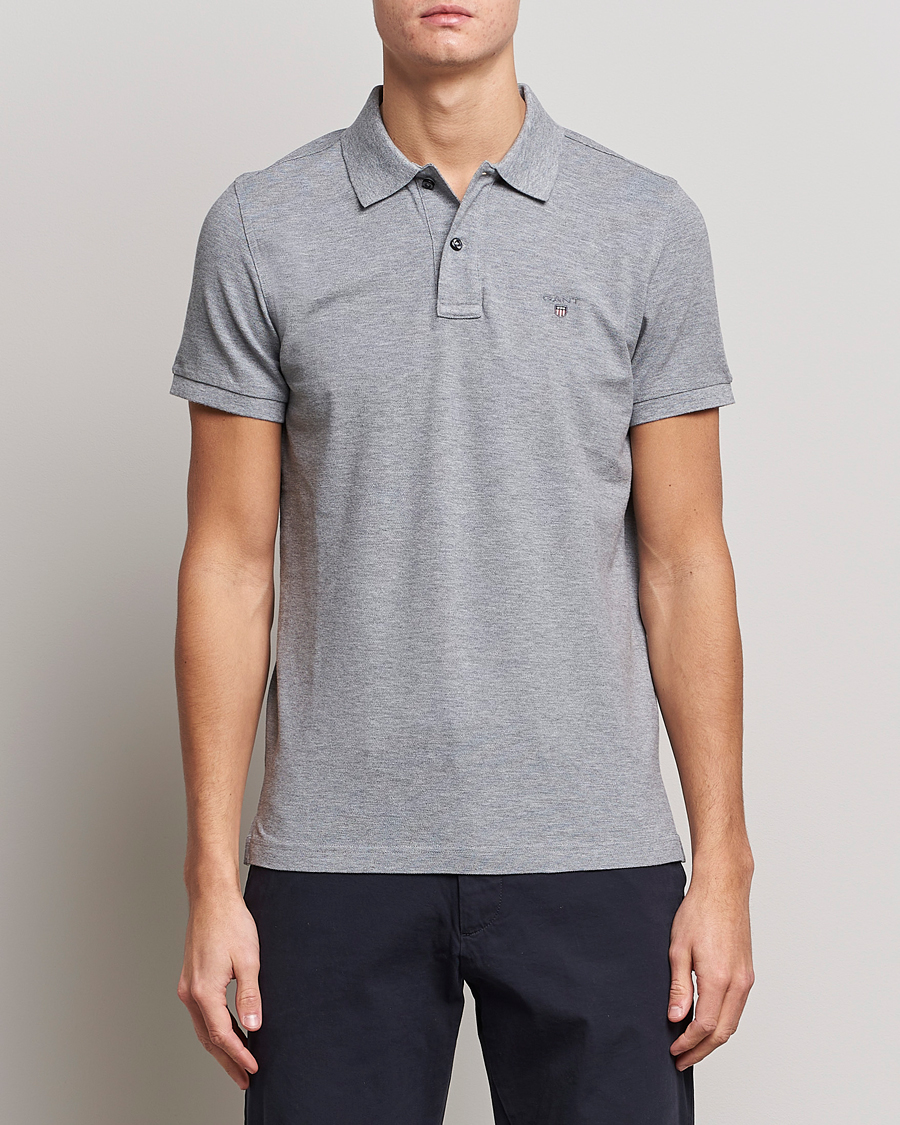 Homme | Polos | GANT | The Original Polo Grey Melange
