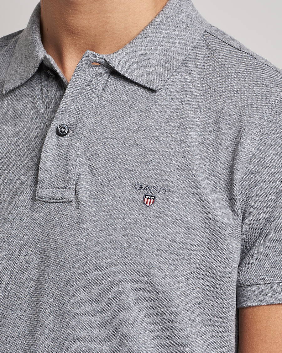 Homme | Polos | GANT | The Original Polo Grey Melange