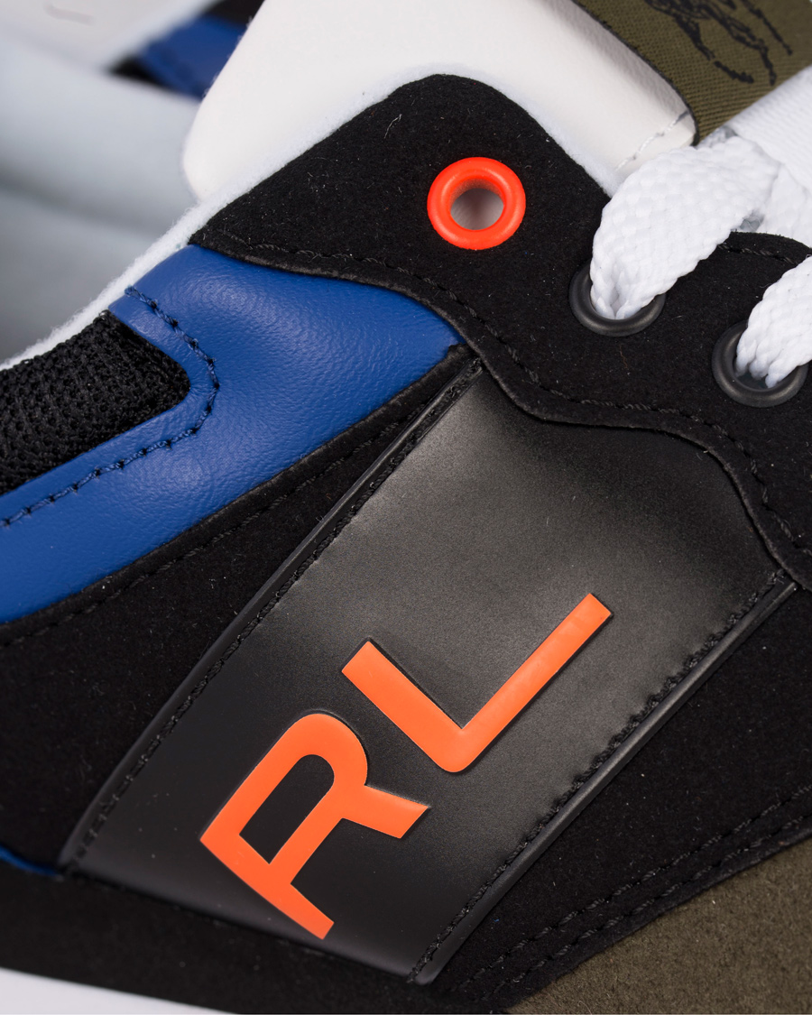Homme | Polo Sport Ralph Lauren Slaton RL Running Sneaker Black/Orange | Polo Sport Ralph Lauren | Slaton RL Running Sneaker Black/Orange