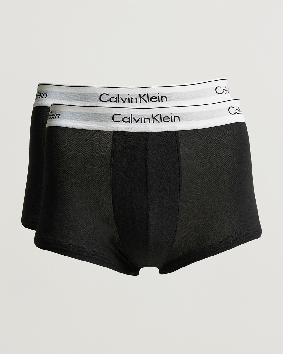 Homme | Sous-Vêtements Et Chaussettes | Calvin Klein | Modern Cotton Stretch Trunk 2-Pack Black