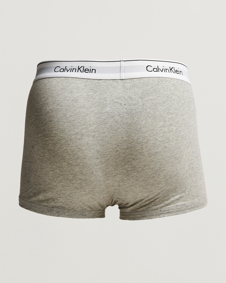 Homme | Maillot De Bains | Calvin Klein | Modern Cotton Stretch Trunk Heather Grey/Black