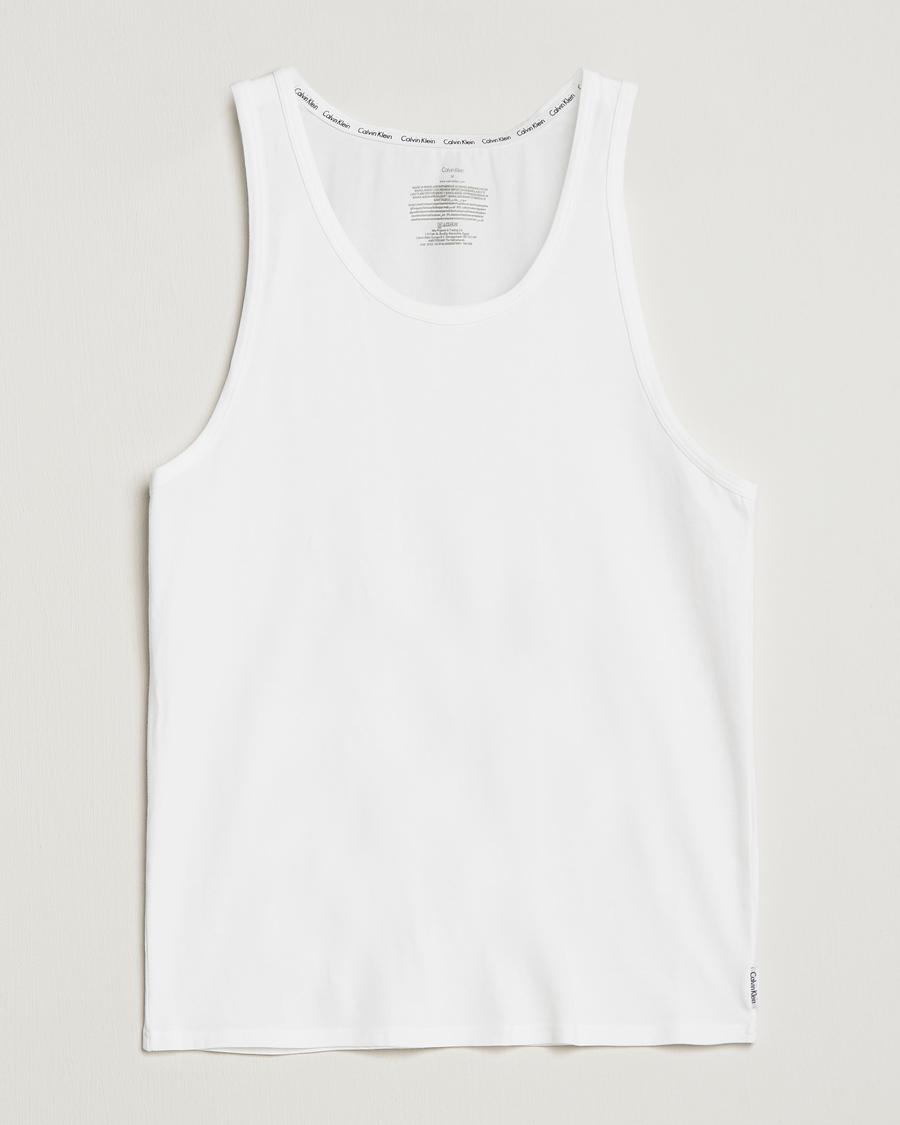 Homme | T-shirts | Calvin Klein | Cotton Tank Top 2-Pack White