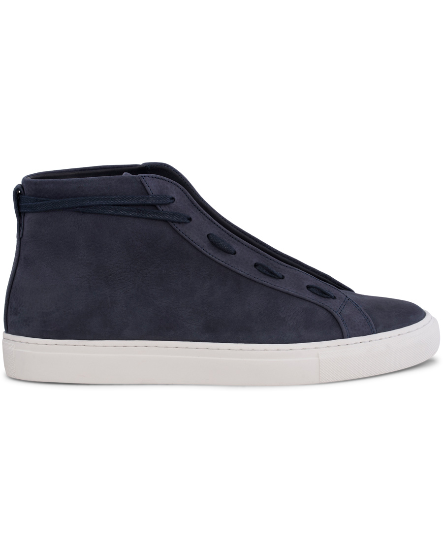 Homme | Filippa K Morgan High Top Sneaker Navy | Filippa K | Morgan High Top Sneaker Navy