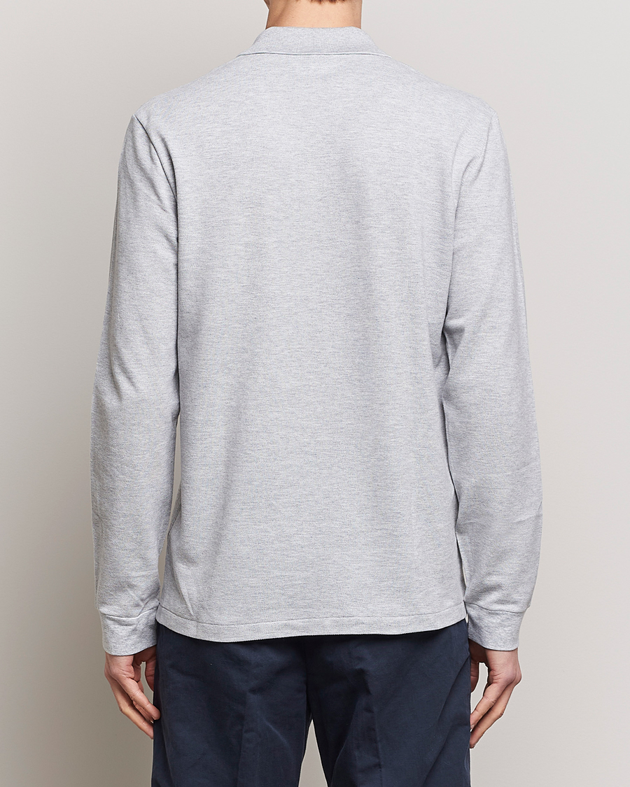 Homme | Polos | Lacoste | Original Long Sleeve Polo Piké Silver Chine
