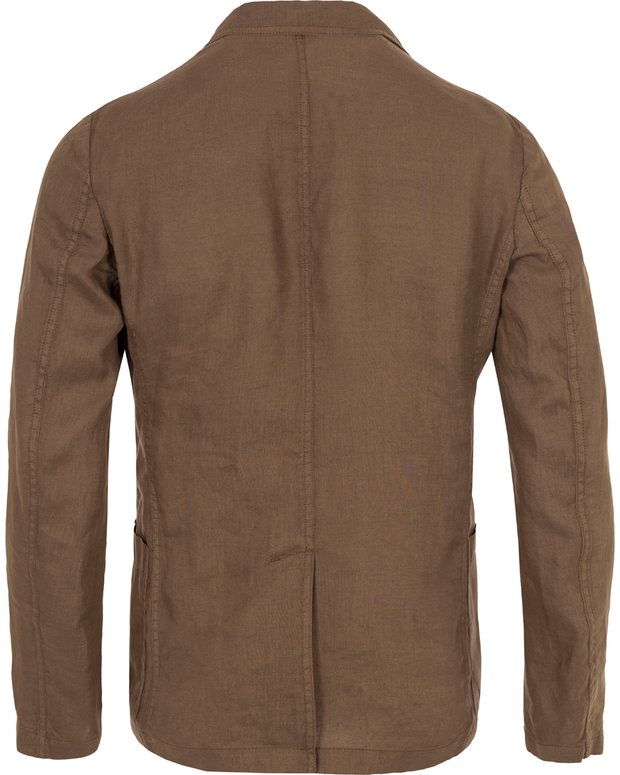 Homme | Blazers | Aspesi | Samuraki Linen Blazer Dark Brown