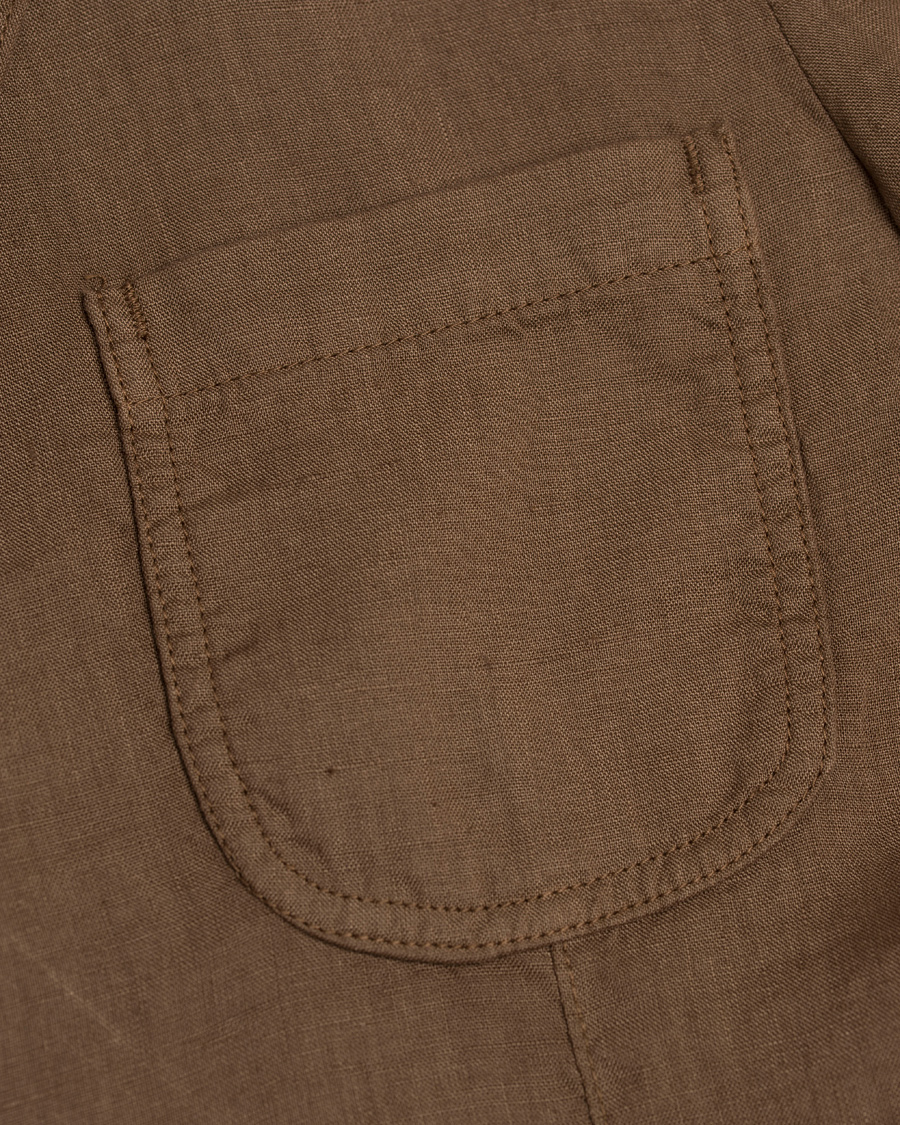 Homme | Blazers | Aspesi | Samuraki Linen Blazer Dark Brown