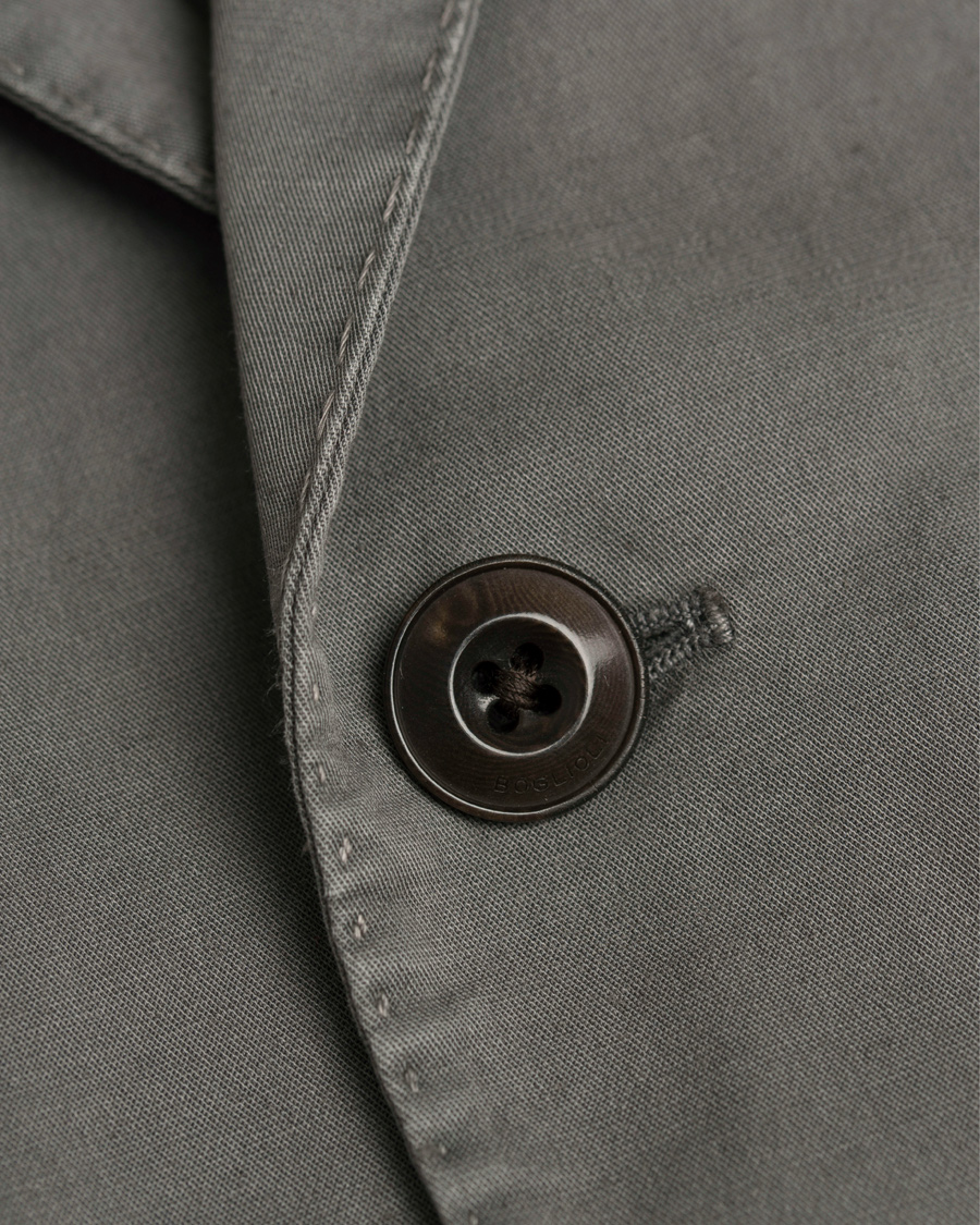 Homme | Costumes | Boglioli | Coat Patch Pocket Cotton/Linen Suit Light Grey