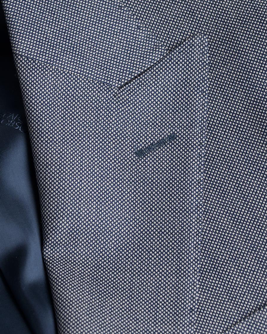 Homme | Costumes | Oscar Jacobson | Elmer Goose Eye Suit Blue/White