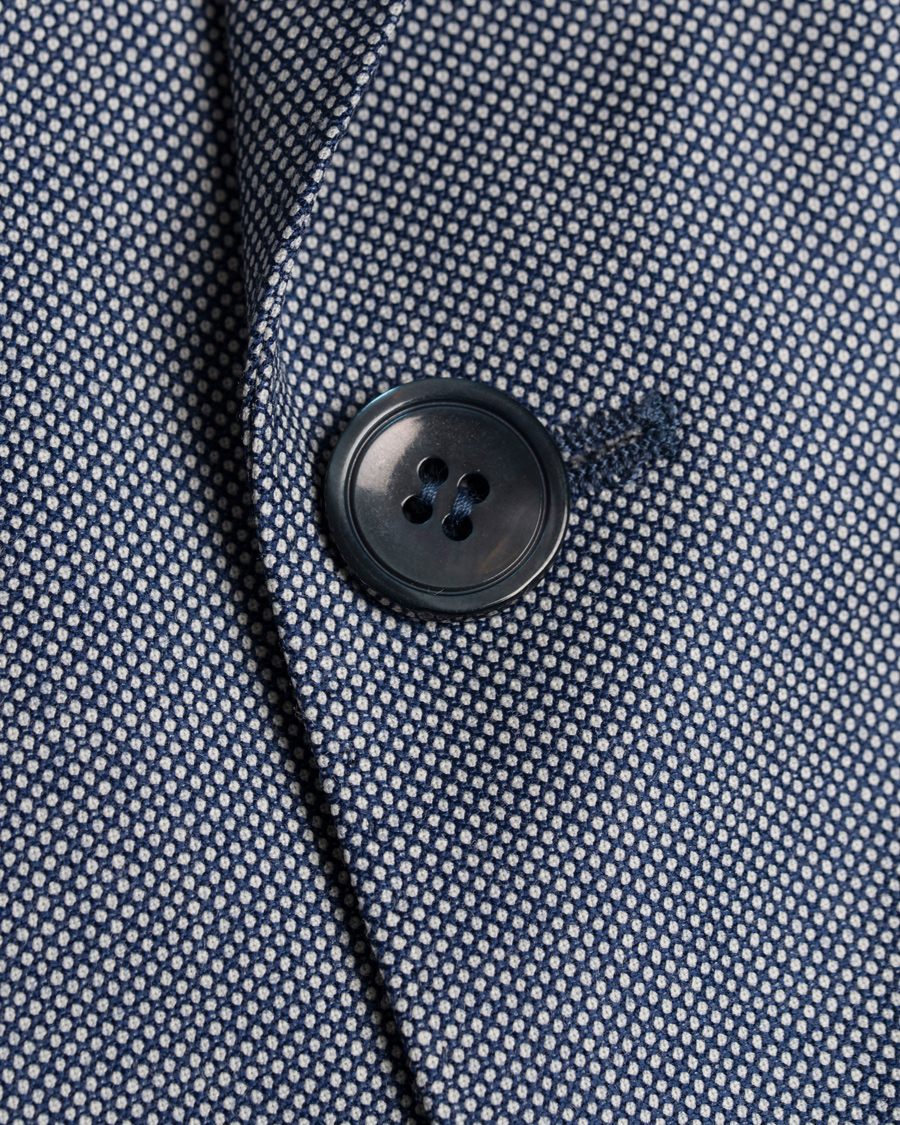 Homme | Costumes | Oscar Jacobson | Elmer Goose Eye Suit Blue/White