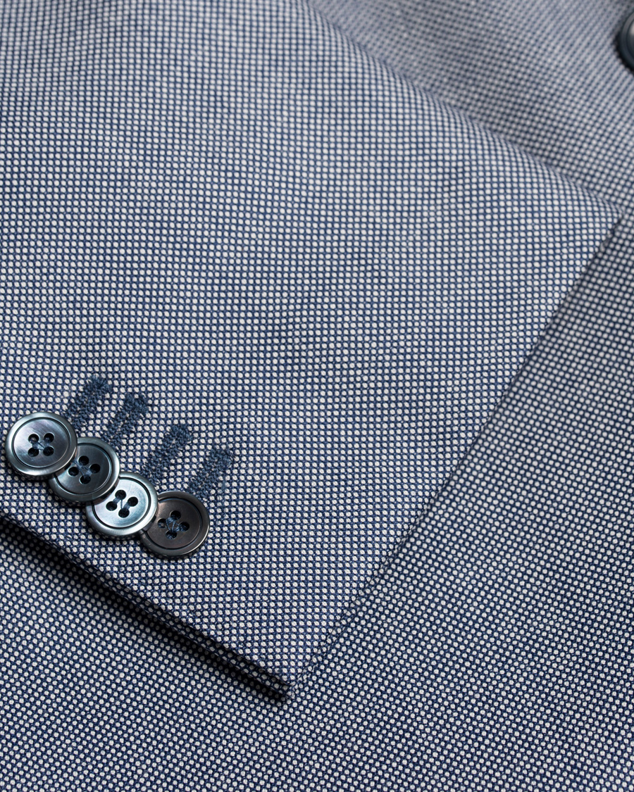 Homme | Costumes | Oscar Jacobson | Elmer Goose Eye Suit Blue/White