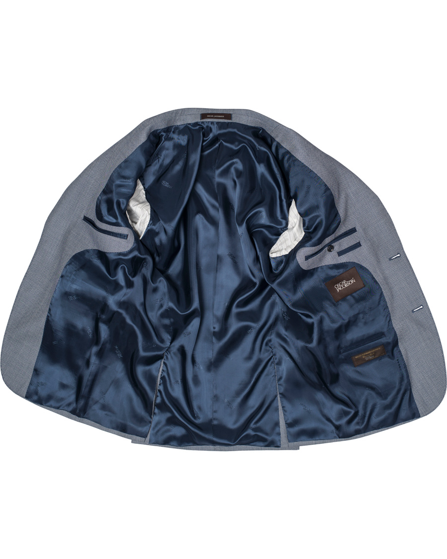 Homme | Costumes | Oscar Jacobson | Elmer Goose Eye Suit Blue/White