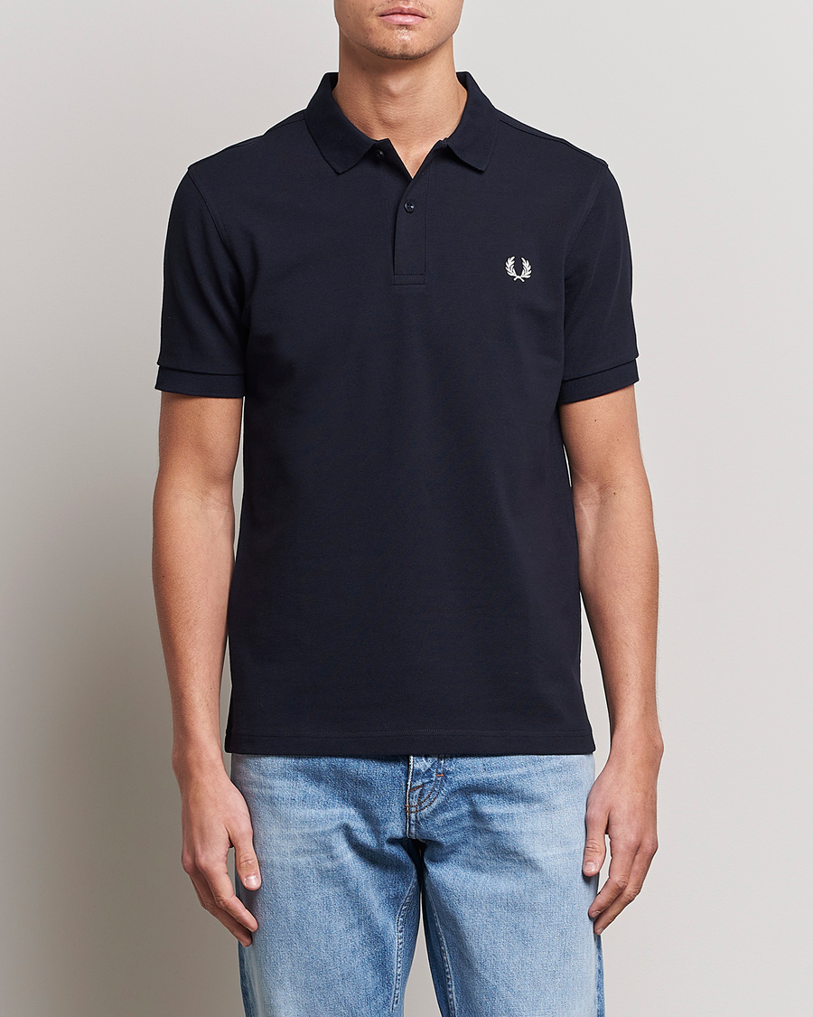 Homme | Polos À Manches Courtes | Fred Perry | Plain Polo Navy