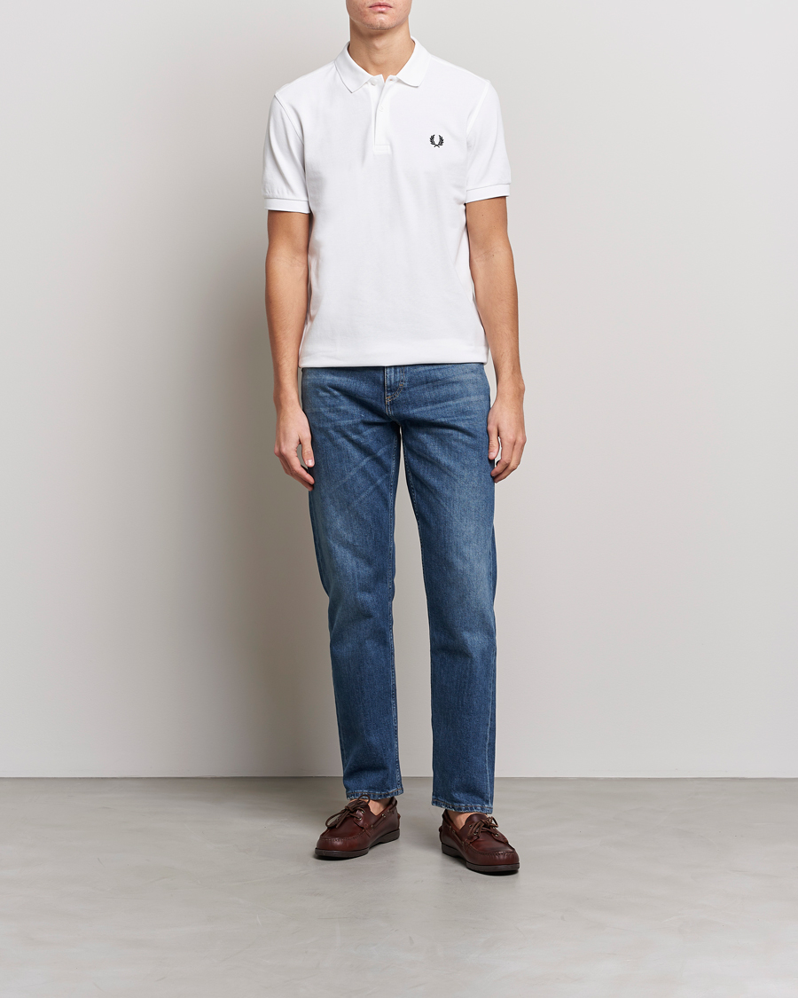 Homme | Polos | Fred Perry | Plain Polo White