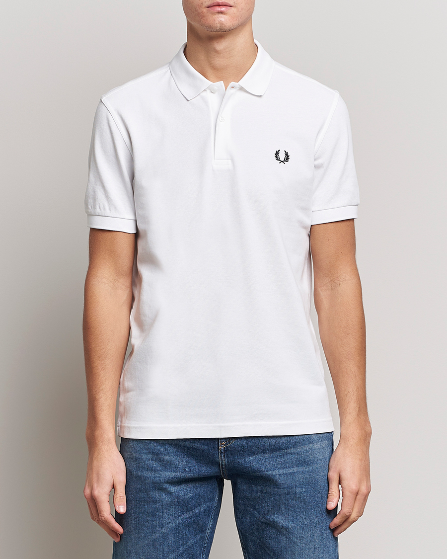 Homme | Polos | Fred Perry | Plain Polo White
